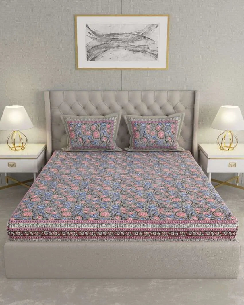 Super Jaipuri Classic Art Print Cotton Bedding Set | King Size | 108 x 87 inches