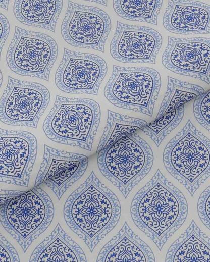 Ethnic Super Jaipuri Print Cotton Fabric Bedding Set | King Size | 108 x 87 inches