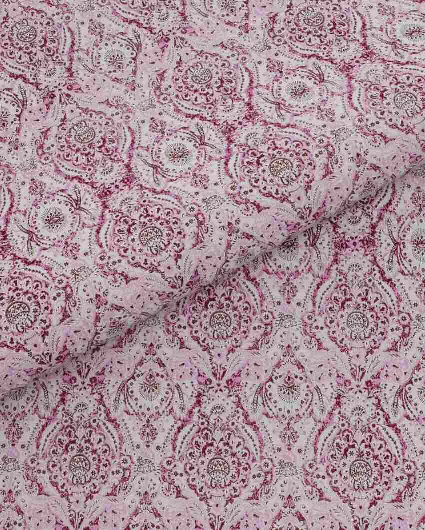 Beautiful Jaipuri Print Cotton Fabric Bedding Set | King Size | 108 x 87 inches