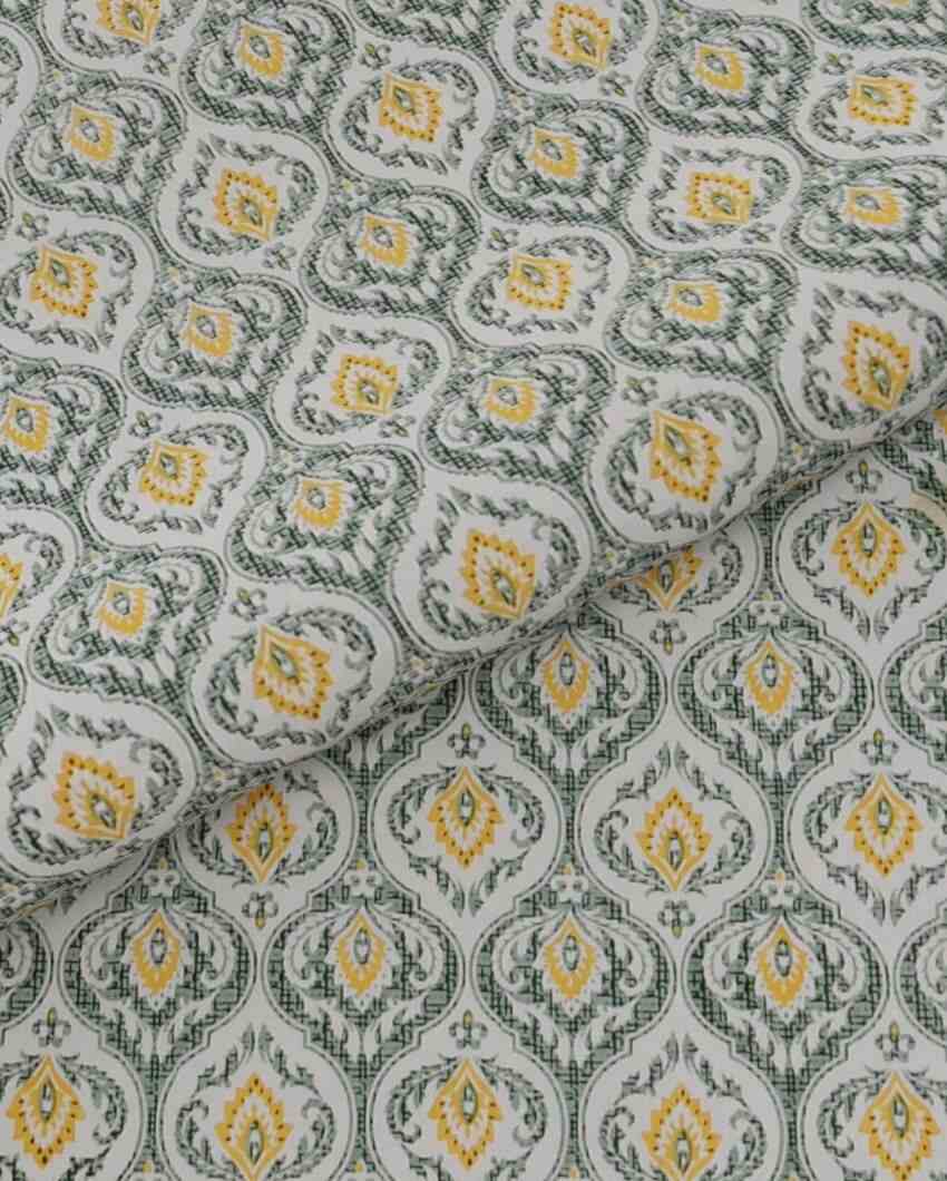 Elegant Jaipuri Print Cotton Fabric Bedding Set | King Size | 108 x 87 inches