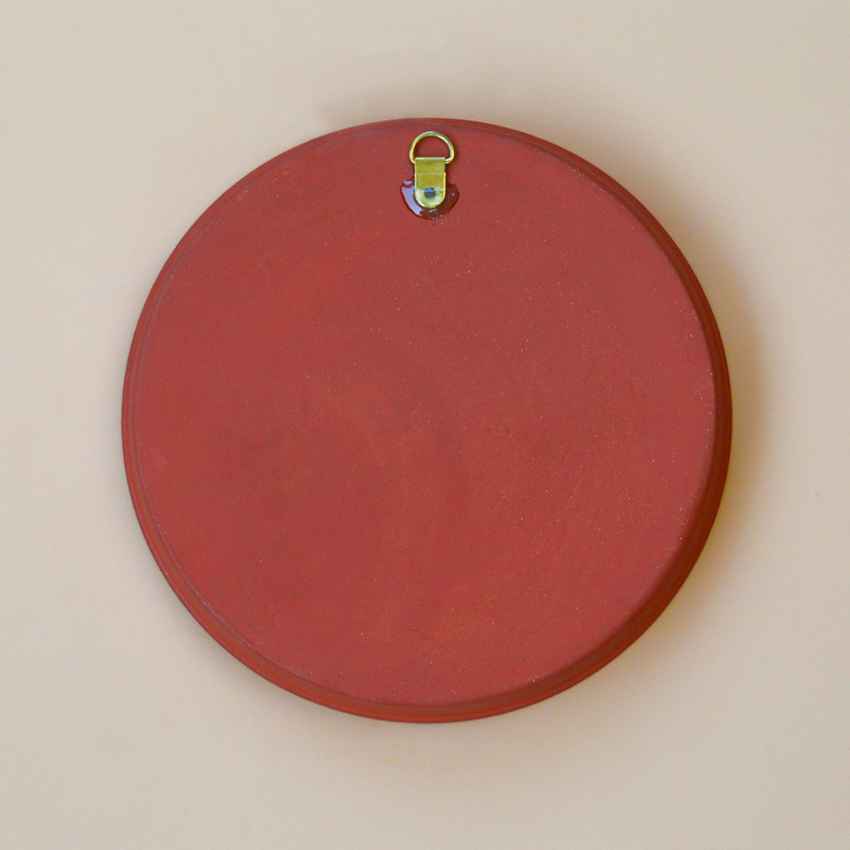 Playful Vibes Christmas Elves Brown Terracotta Wall Decor Plate | 8 inches