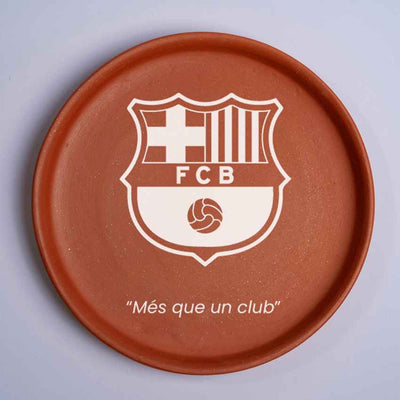 Unwavering Loyalty FC Barcelona Brown Terracotta Wall Decor Plate | 8 inches