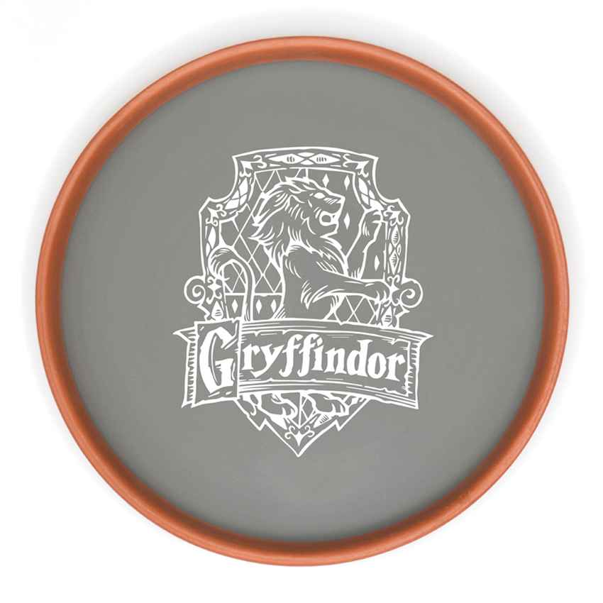 Bravery & Honor Harry Potter Gryffindor Brown Terracotta Wall Decor Plate | 8 inches