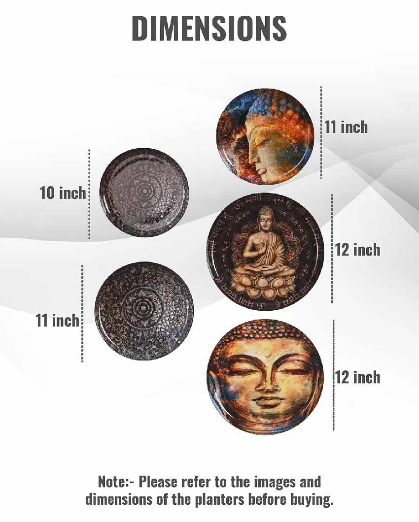 Nirvana Metal Wall Plates | Set Of 5