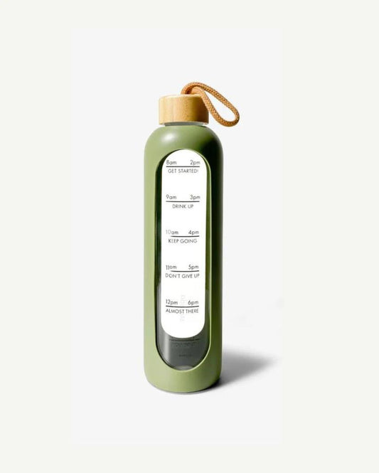 Pillar Silicon Sleeve Borosilicate Glass Water Bottle | 1000 ml