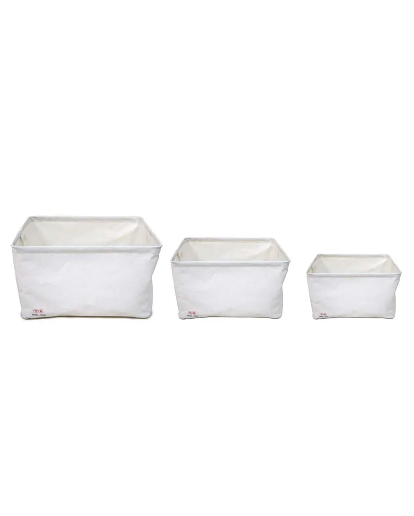 Terrycloth Storege Baskets | Set Of 3