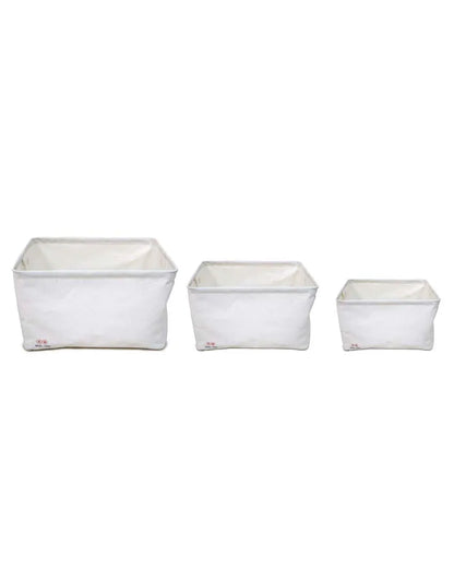 Terrycloth Storege Baskets | Set Of 3