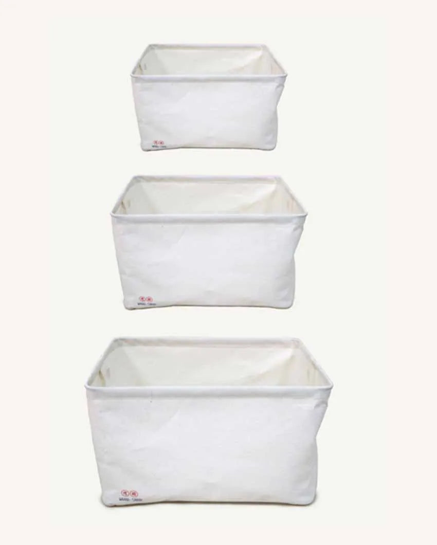 Terrycloth Storege Baskets | Set Of 3