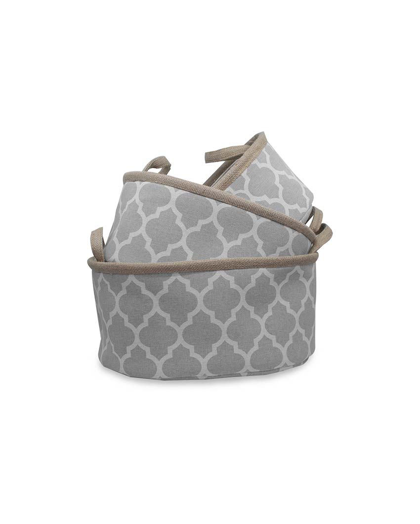 Beautiful Terrycloth Storege Box Baskets | Set Of 3