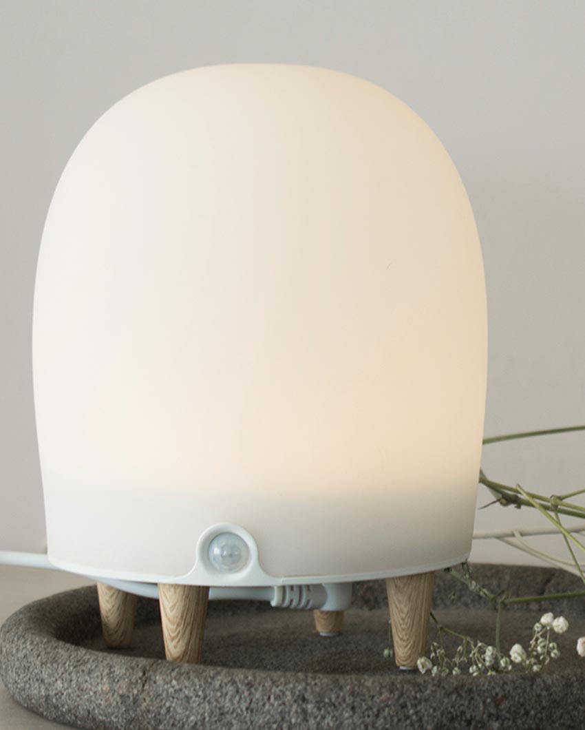 Modern Beige Silicon Table Lamp | 5 x 7 inches