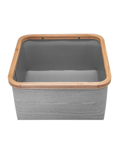 Beautiful Square Polypropylene Plastic Storage Basket 6 Inches