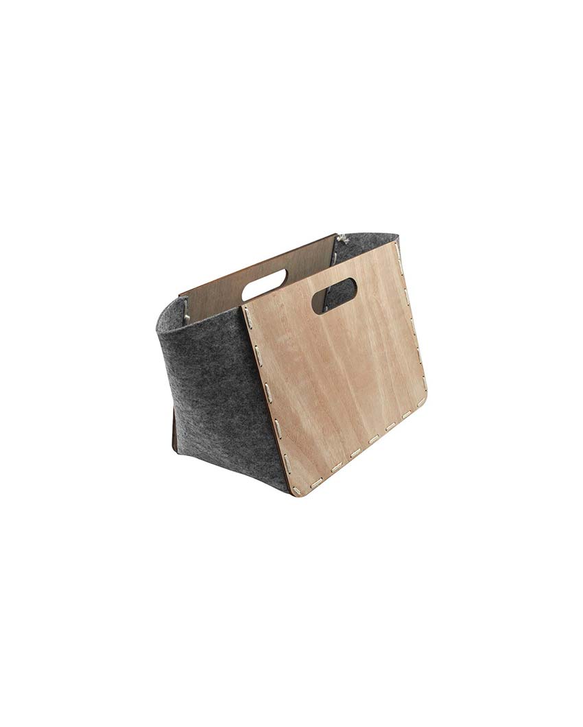 Multipurpose Wooden Magazine Basket