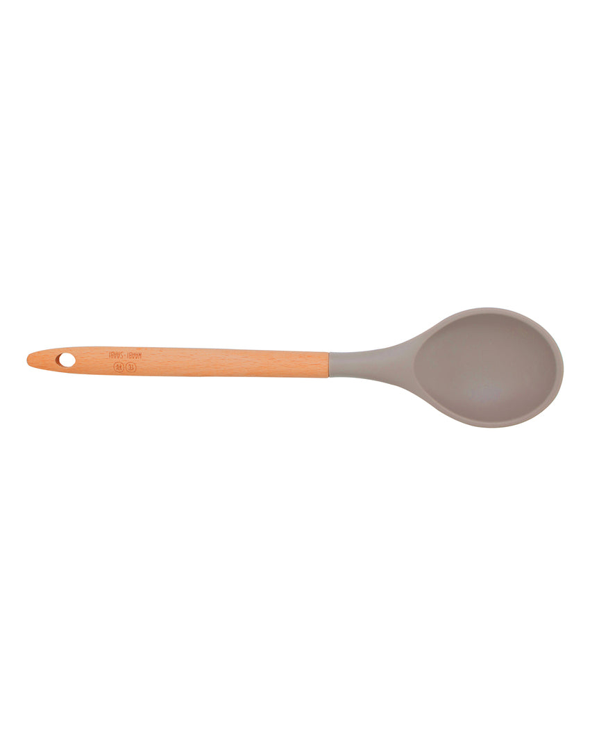 Smart Grip Silicon Brown Serving Spoon | 3 x 13 inches