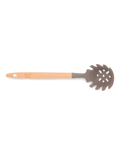 Silicon Pasta Server With Wooden Handle