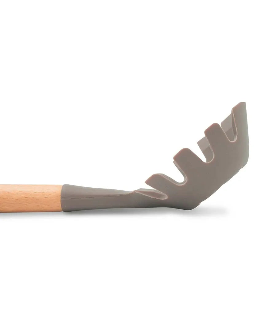 Silicon Pasta Server With Wooden Handle