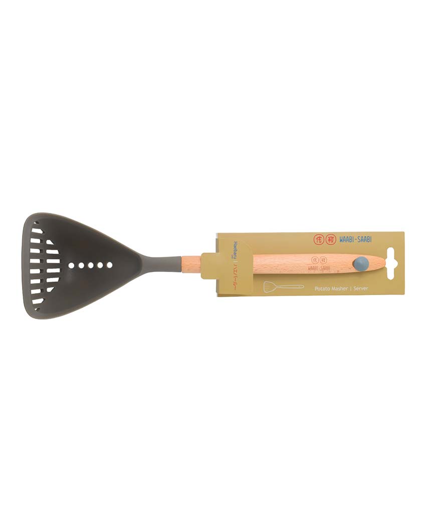 Silicon Masher With Wooden Handle