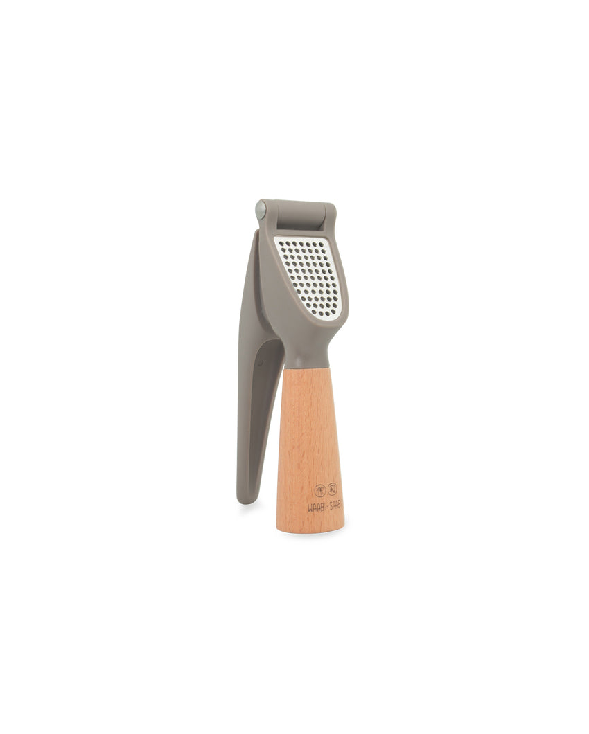 Handy Brown Beechwood Garlic Press | 3 x 6 inches