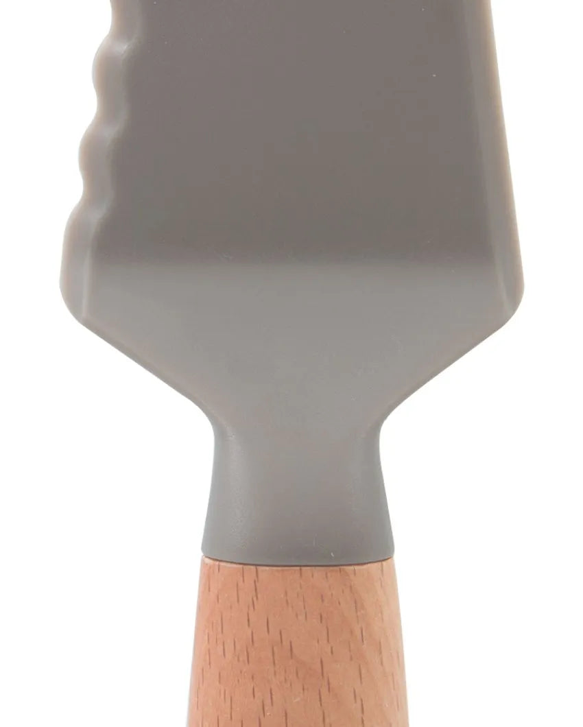 Silicone With Wooden Cake Slicer