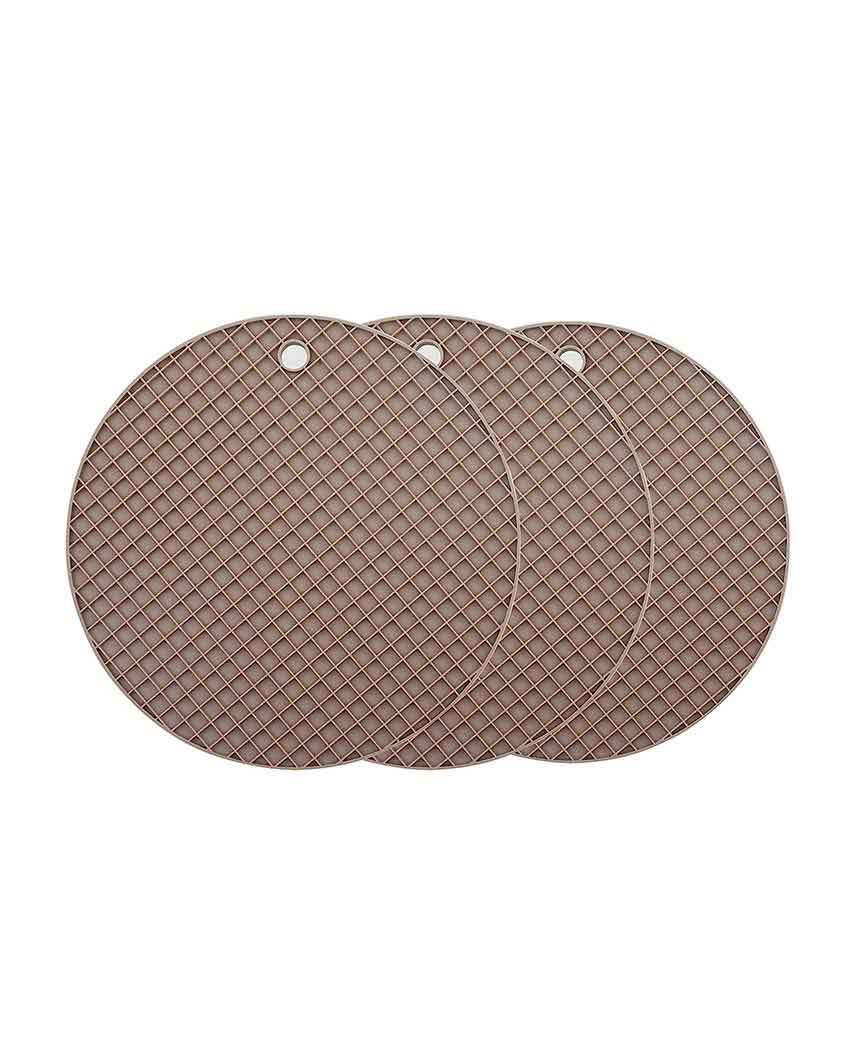 Modern Silicone Trivets Mats | Set Of 3 7 Inches