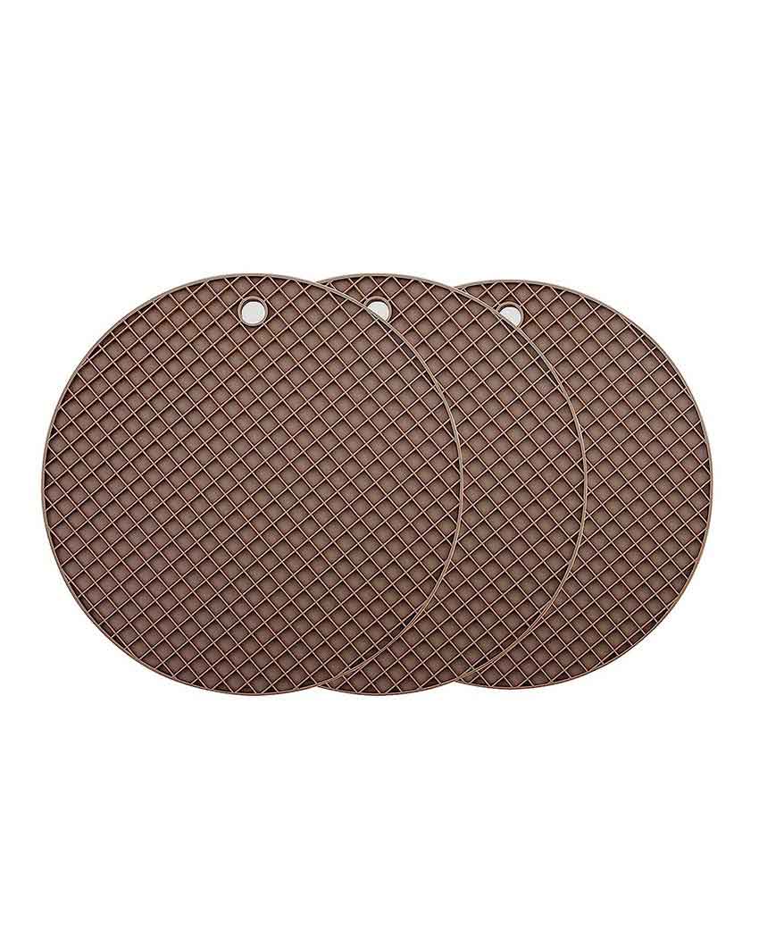 Modern Silicone Trivets Mats | Set Of 3 8 Inches