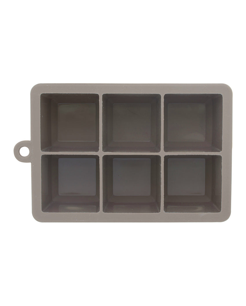 Perfection Brown Silicon Square Ice Tray | 6 x 4 x 2 inches