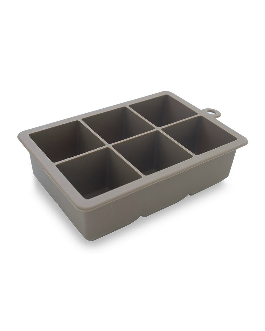 Perfection Brown Silicon Square Ice Tray | 6 x 4 x 2 inches