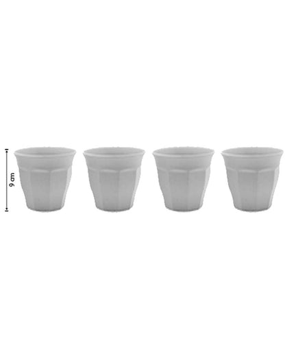 Biodegradable Bamboo Fiber Glass | Set Of 4 | 250 ML Grey