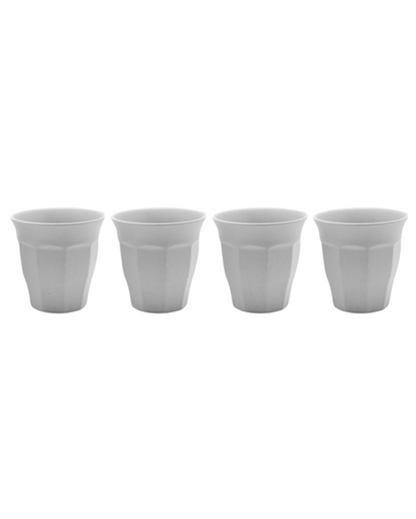 Biodegradable Bamboo Fiber Glass | Set Of 4 | 250 ML Grey