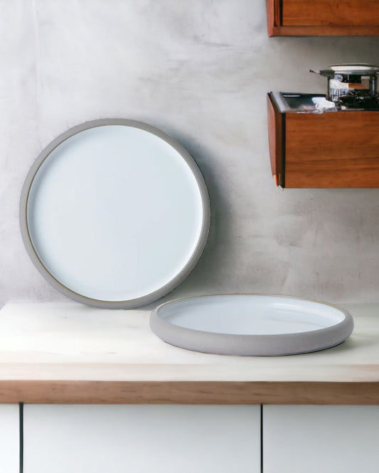 Sophisticated Design Ceramic Plates | Set Of 2