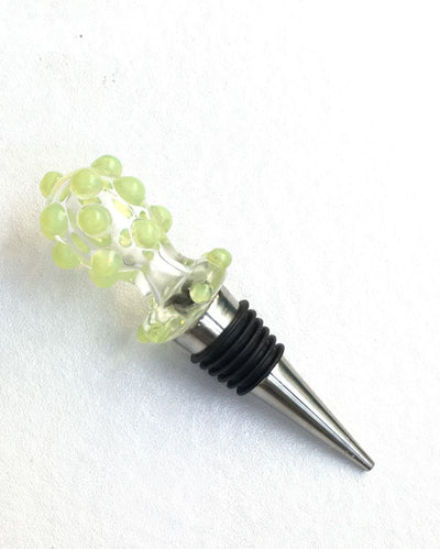 Medo Lime Glass Wine Stopper