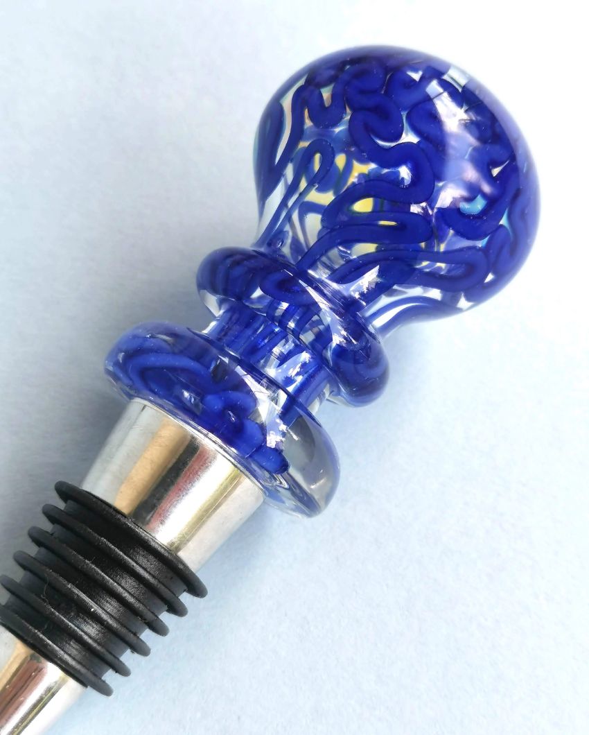 Belice Handblown Glass Wine Stopper | Multiple Colors | 1 x 6 inches