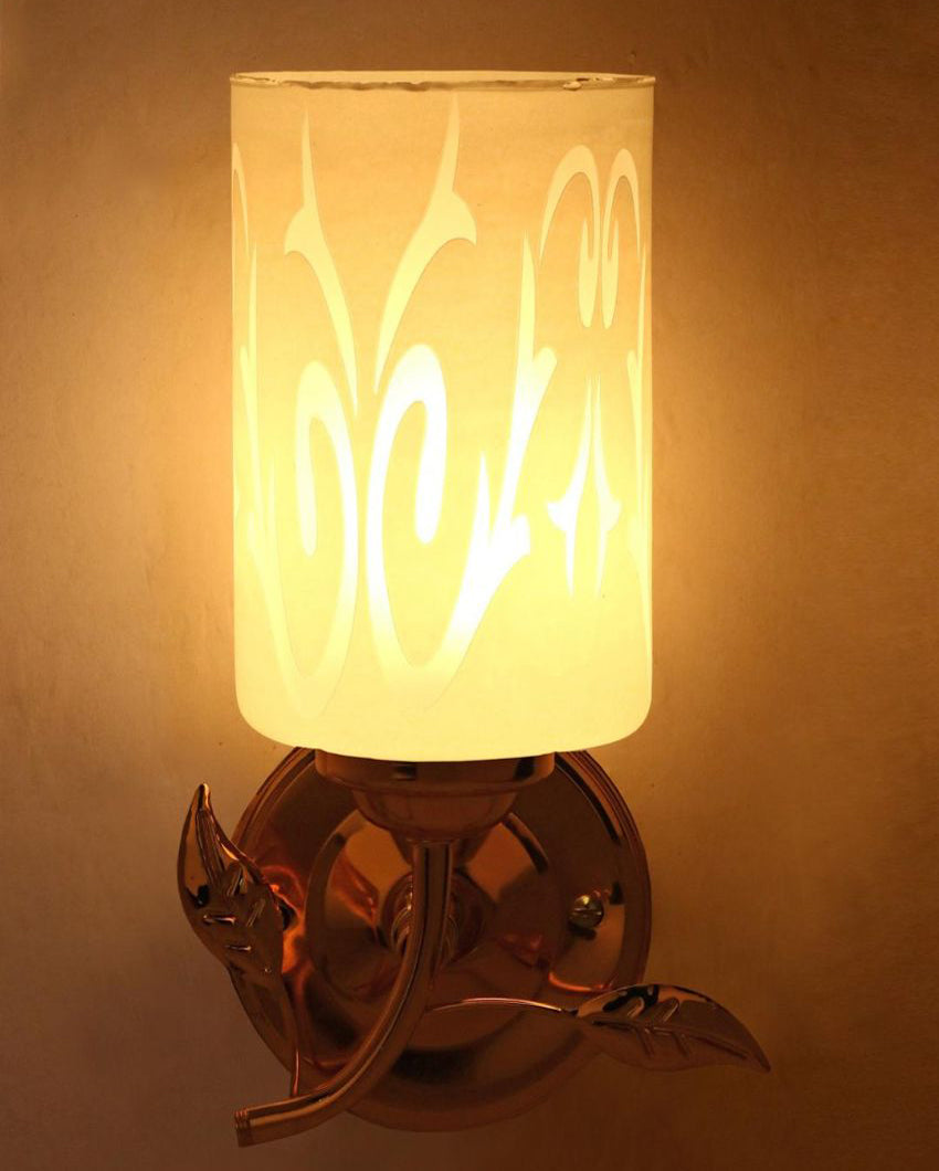Designer Glass & Metal Sconce Wall Fixtures | 7 x 11 inches