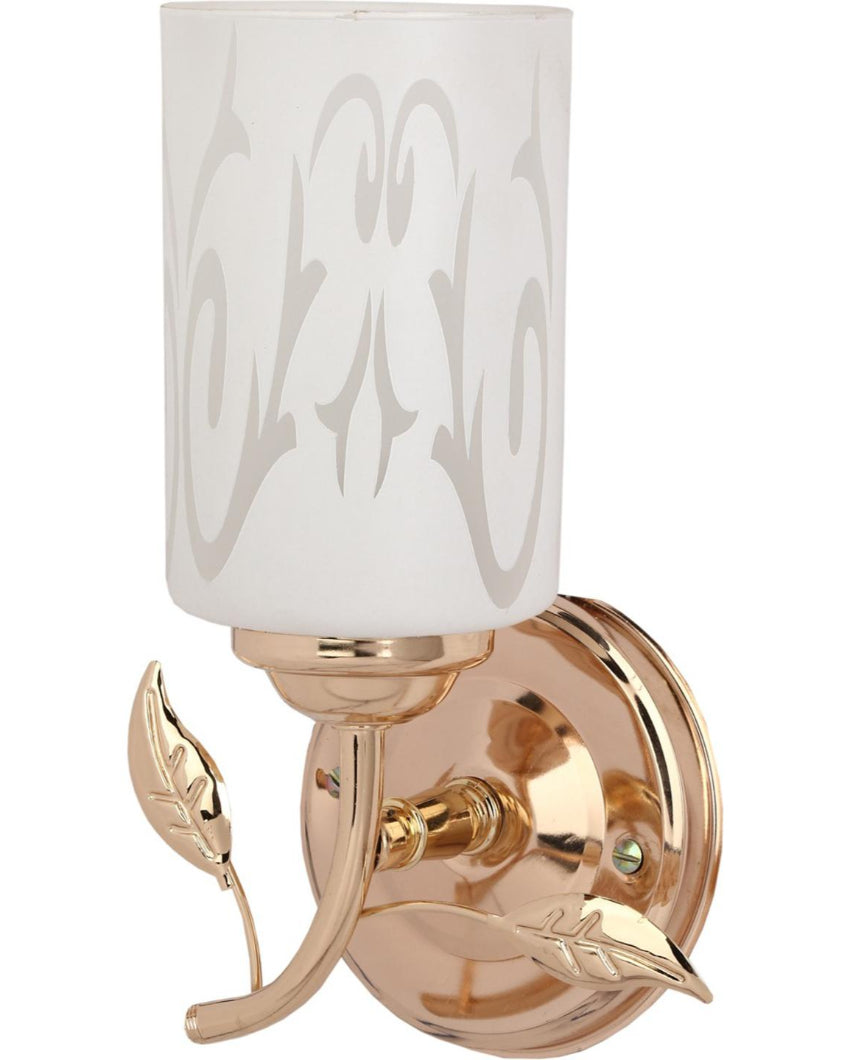 Designer Glass & Metal Sconce Wall Fixtures | 7 x 11 inches