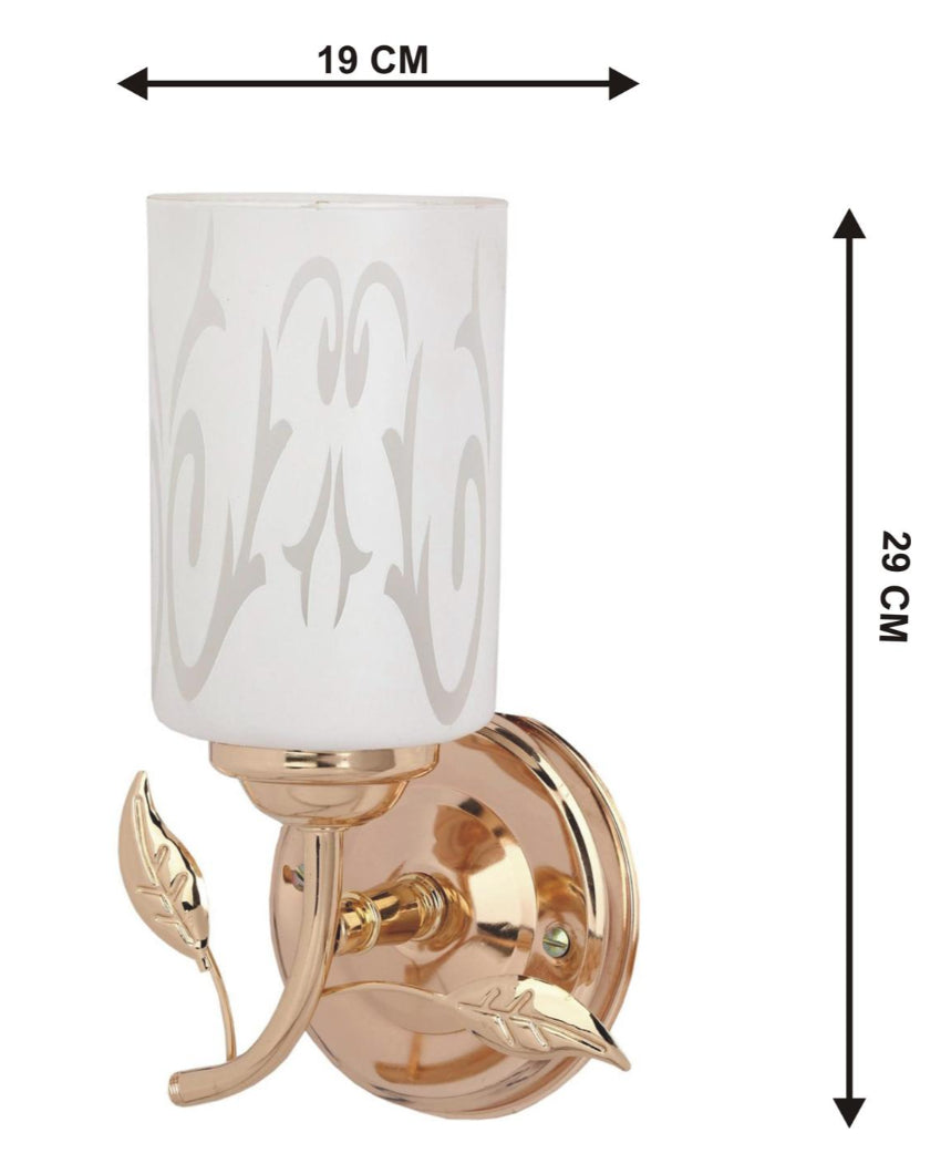 Designer Glass & Metal Sconce Wall Fixtures | 7 x 11 inches