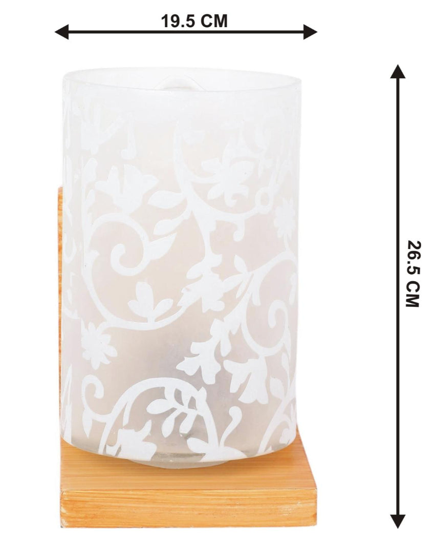 Designer Glass & Metal Sconce Wall Lamp Fixture | 8 x 10 inches