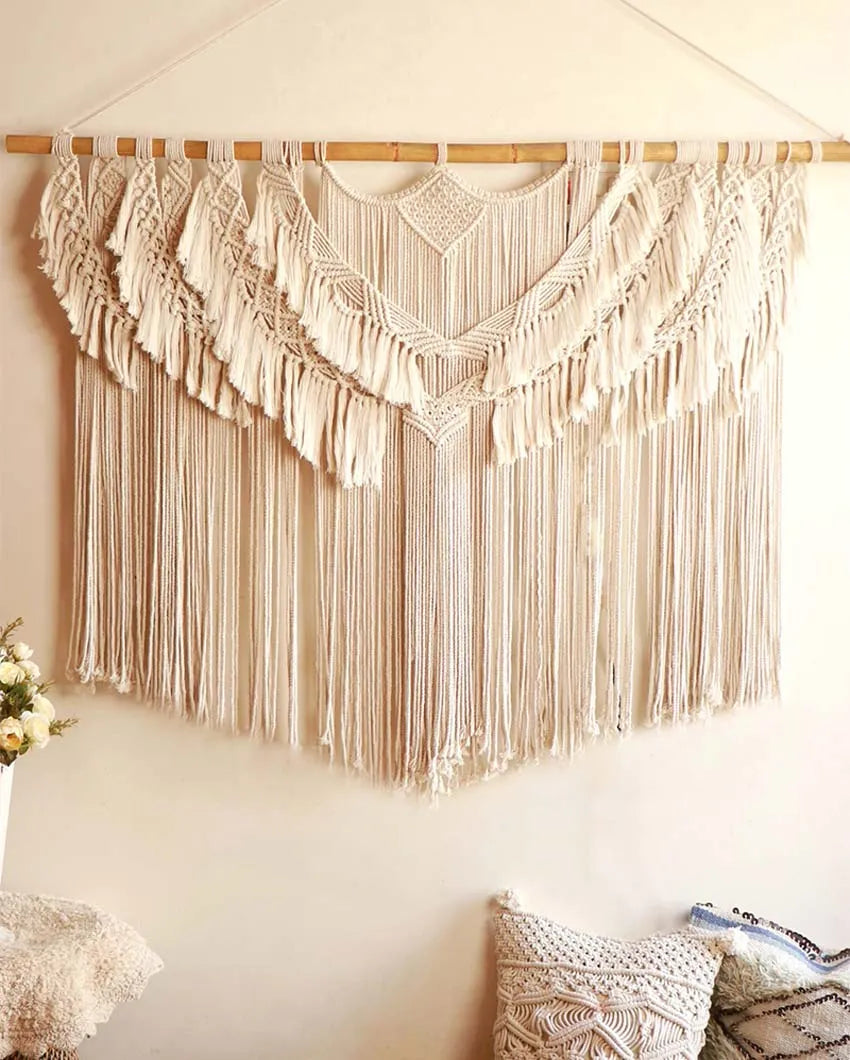 Artisanal Boho Cotton Wall Hanging