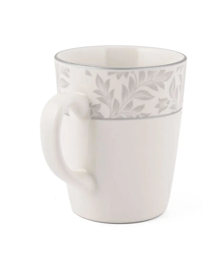 Winter Garden Printed Porcelain Coffee Mugs | Set Of 6