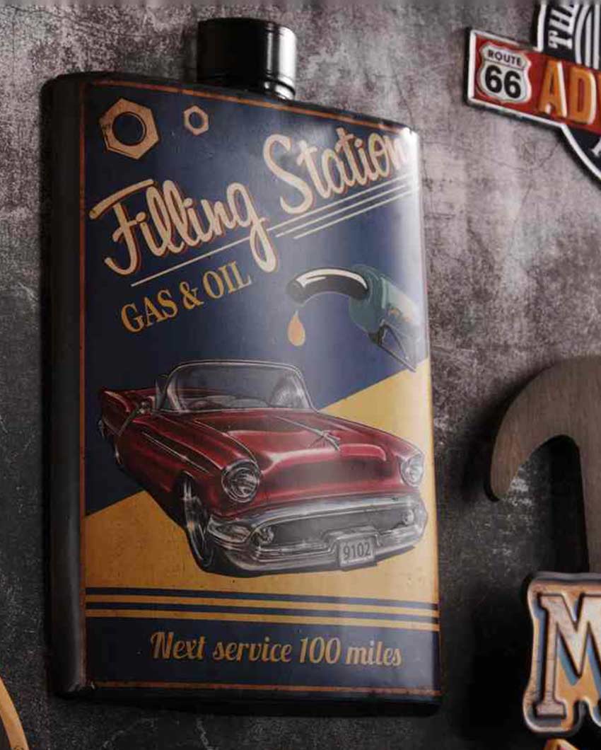 Filling Station Whiskey Bottle Wall Decor | 16 x 10 inches