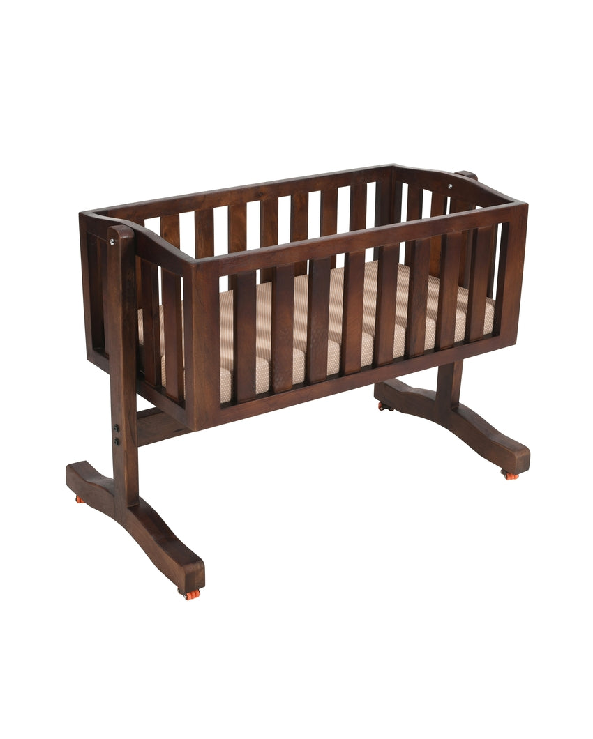 Tranquil Resting Space Elina Swing Cot With Mattress | 40 x 21 x 32 inches