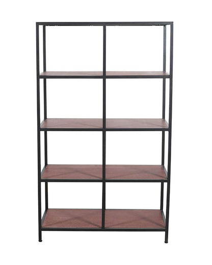 Beautiful Brown Shade Kavvayi Multipurpose Bookself Without Wheels | 36 x 16 x 48 inches