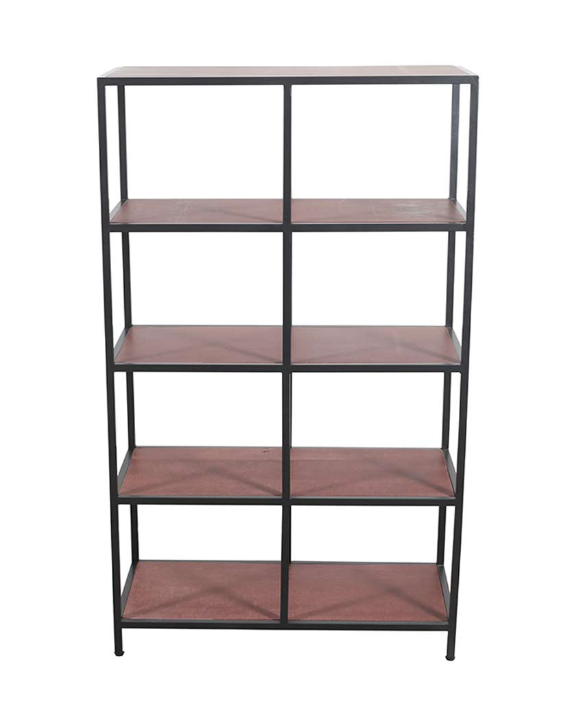 Beautiful Brown Shade Kavvayi Multipurpose Bookself Without Wheels | 36 x 16 x 48 inches