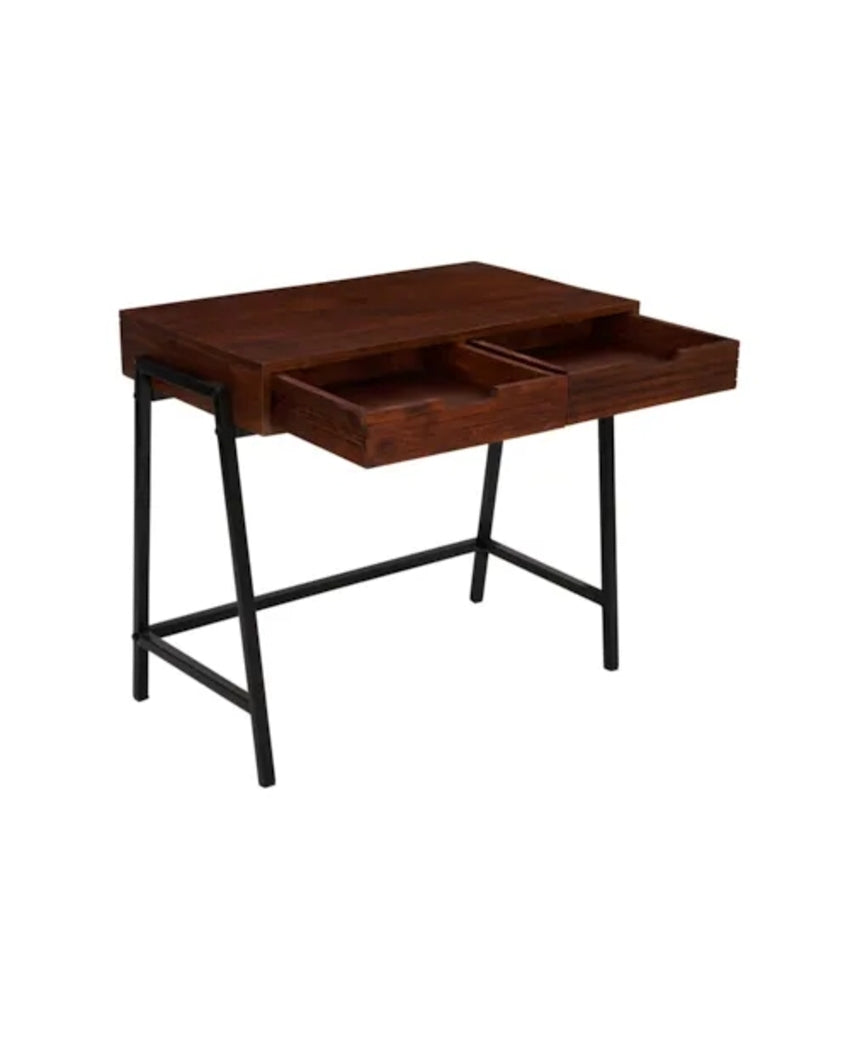 Functional and Stylish Workspace Penny Metal Study Table | 34 x 20 x 31 inches