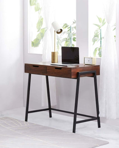 Functional and Stylish Workspace Penny Metal Study Table | 34 x 20 x 31 inches