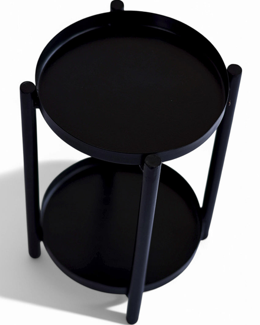 Beautiful Black Shade Multipurpose End Table | 9 x 14 inches