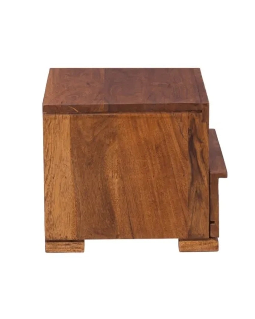 Convenient Bedroom Storage Penny Wooden Bedside Table | 17 x 13 x 12 inches