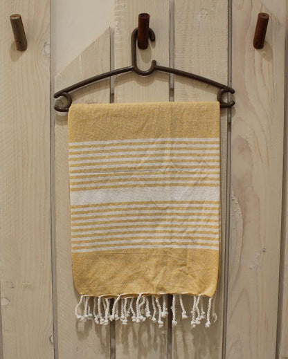 Turkish Beach Fouta Bath Towel Yellow