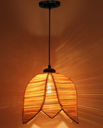Lotus Bamboo Hanging Lamp | 13 x 21 inches