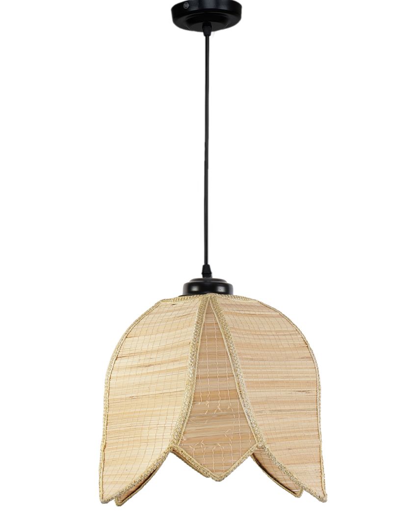 Lotus Bamboo Hanging Lamp | 13 x 21 inches