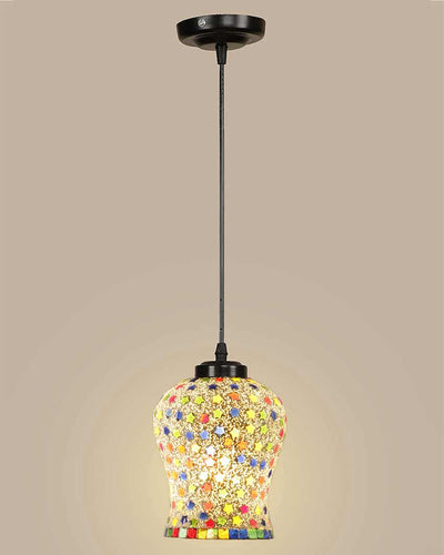 Stars Mosaic Glass Hanging Lamp | 4.5 x 20 inches