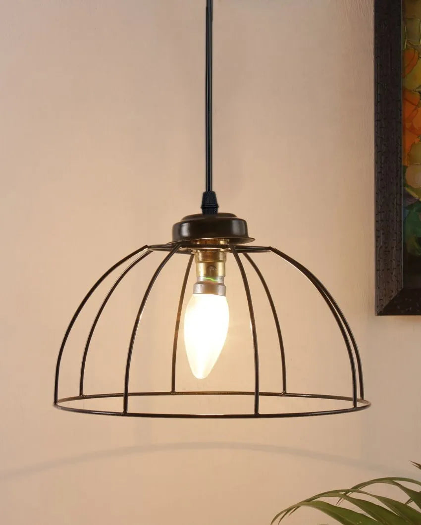 Umbrella Iron Hanging Lamp | 10 x 21 inches